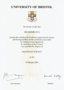 Certificate_University of Bristol